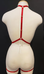 HONEY HARNESS FULL BODY - RED Sexy Harness Strappy BodyHarness Lingerie ADARABYCAROLB Intimates 